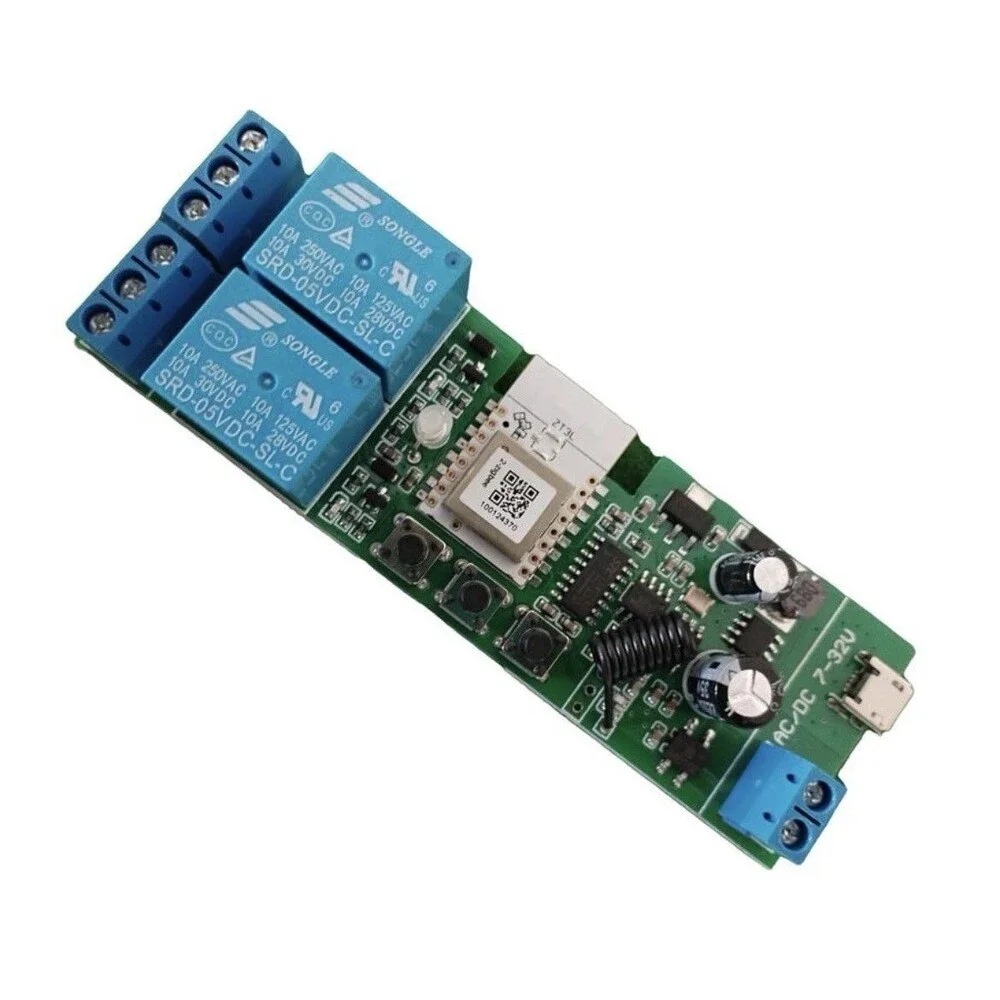 2 Channel 5V 12V ZigBee Smart Relay Switch,Adjustable Self Lock and... Fast Ship